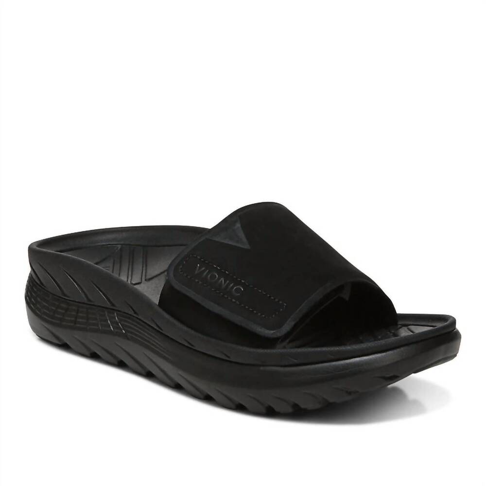 NEW VIONIC unisex blissful rejuvenate sandal in black